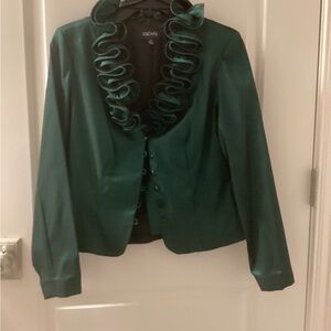 Xscape Women's Emerald Ruffle Blazer